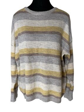 CAPOSHIE EXCLUSIVE Global Market Wool Blend Pullover Knit Sweater Size XL